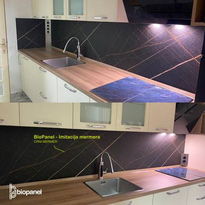 YL056 - Imitacija Mermera - Crni